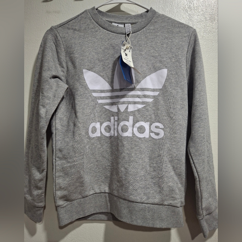 Adidas Kids Gray Sweatshirt.size M